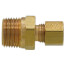 1/4" OD x 3/8" MIP Brass Compression Connector