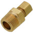 1/4" OD x 3/8" MIP Brass Compression Connector