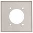 2-Gang 2.15" Dia. Arrow Hart Surface Mount Receptacle, Steel - Silver