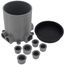 6" Deep Flush Service Floor Box w/ 3/4" & 1" Conduit Tapping