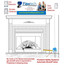 NG/LP Gas Fireplace Safety System with CO Detector, Control Panel and 1/2" Automatic Gas Shutoff Valve