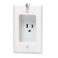 1-Gang Single Recessed Receptacle with Clock Hanger Hook - Light Almond (125V)