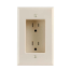 1-Gang Recessed Duplex Receptacle - Light Almond (125V)