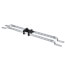 1/2" PEX Crimp Water Closet Rough In Kit w/ 8" Stub Out Elbow, 1 Lock Block for 16" Stud Bays