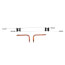 1/2" PEX Crimp Lav/Sink Rough In Kit w/ 6" Stub Out Elbow, 2 Lock Blocks for 24" Stud Bays