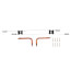 1/2" PEX Crimp Lav/Sink Rough In Kit w/ 6" Stub Out Elbow, 2 Lock Blocks for 24" Stud Bays
