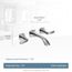 Voss Brushed Nickel 2 Handle Wall Mount Bathroom Faucet w/ M-pact Wall Mount Valve And Drain, T6906BN-9700-L