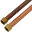 3/4" FIP Swivel x 3/4" CPVC 18" Copper Water Heater Connector Kit (Lead Free)