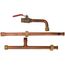 1" FIP Swivel x 3/4" CPVC 18" Copper Water Heater Connector Kit (Lead Free)