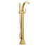 Voss Single Handle Floor Mounted Tub Filler w/ Hand Shower (Brushed Gold), 695BG