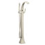Voss Single Handle Floor Mounted Tub Filler w/ Hand Shower (Brushed Nickel), 695BN