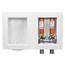 Ox Box Washing Machine Outlet Box w/ Mini-Rester Water Hammer Arresters Standard Pack - 1/2" Female Sweat