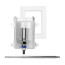 OxBox Toilet/Dishwasher Outlet Box w/ Mini-rester Water Hammer Arrester - 1/2" PEX Crimp Connection (Lead Free)
