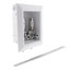 OxBox Lavatory Outlet Box w/ Mini-Rester Water Hammer Arrester - 1/2" F1960 Expansion PEX (Lead Free)