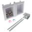 OxBox Washing Machine Outlet Box Standard Pack - 1/2" Female Sweat/1/2" MIP (Lead Free)