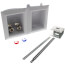 OxBox Washing Machine Outlet Box Standard Pack - 1/2" PEX Crimp Connection (Lead Free)