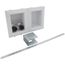 OxBox Washing Machine Outlet Box Standard Pack - 1/2" PEX Crimp Connection (Lead Free)