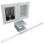 OxBox Washing Machine Outlet Box w/ Mini-Rester Water Hammer Arresters Standard Pack - 1/2" Expansion PEX (No Lead)
