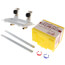 1/2" Male Sweat/Push/Press Inlet x 3/4" Male Hose Thread OmniPanel Dual Valve Access Panel