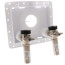 1/2" F1960 PEX Inlet x 3/4" Male Hose Thread OmniPanel Dual Valve Access Panel w/ Water Hammer Arresters