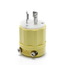 Locking Plug, 20A, 125V Corrosion Resistant (Yellow & White)