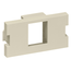 1-port MOS Quickport, Adapter, 1 Unit High (Ivory)