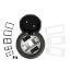 6" Evolution Surface Style Poke-Thru Device, Pre-Wired Dual Service, 3 Outlets (Gray)