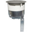 6" Evolution Surface Style Poke-Thru Device, Pre-Wired Dual Service, 3 Outlets (Gray)