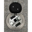 6" Evolution Surface Style Poke-Thru Device, Pre-Wired Dual Service, 3 Outlets (Satin Nickel)