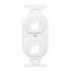Quickport, Duplex Type 106 Insert, 2-port (White)