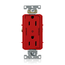 Decora Plus Duplex Receptacle, Heavy-Duty Industrial, 15A 125V 2P 3W (Red)