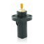 Ball Nose Male Panel Receptacle, Threaded Stud, 22 Series Single Pole 90 Degree Cam-type, 250-750MCM, 690A Max (Black)