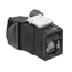 Atlas-x1, Cat 5e Utp Quickport, Jack w/ Shutters (Black)