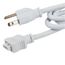 4U/6U Under Cabinet 3-Prong Cord (White)