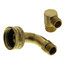 48" Braided Stainless Steel Dishwasher Connector w/ 2 MIP Elbows (3/8" x 3/8" Compression)