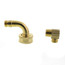 60" Braided Stainless Steel Dishwasher Connector w/ 2 MIP Elbows (3/8" x 3/8" Compression Thread)
