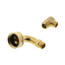 60" Braided Stainless Steel Dishwasher Connector w/ 2 MIP Elbows (3/8" x 3/8" Compression Thread)