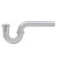 1-1/4" Brass P-Trap w/o Cleanout, 20 Ga. (Chrome Plated)