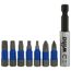 8-Piece TerminatorBlue Impact Bit Set w/ Magnetic Bit Holder - 1" Bits