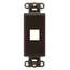 Quickport, Decora Insert, 1-port (Brown)