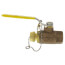 1/2" Full Port Cap & Chain Ball Valve w/ Reverse Handle