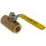 3/4" Standard Port Threaded Ball Valve w/ Auto Drain & Locking Handle (30 Cv)