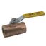 1" Standard Port Threaded Ball Valve w/ Auto Drain & Locking Handle (43 Cv)