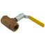 1" FNPT 2-Piece Ball Valve w/ Stainless Steel Ball & 2-1/4" Stem