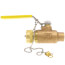 1/2" Solder x 3/4" Hose Ball Valve w/ Cap & Chain