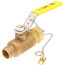 1/2" Solder x 3/4" Hose Ball Valve w/ Cap & Chain