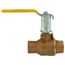 1-1/4" Solder 2-Piece Ball Valve w/ Stainless Steel Ball & 2-1/4" Stem