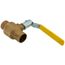 1-1/2" Solder 2-Piece Ball Valve w/ Stainless Steel Ball & 2-1/4" Stem