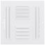 8" x 8" (Wall Opening Size) Four-Way White Sidewall/Ceiling Register w/ Multi-Louver Damper (304M Series)