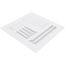 8" x 8" (Wall Opening Size) Four-Way White Sidewall/Ceiling Register w/ Multi-Louver Damper (304M Series)